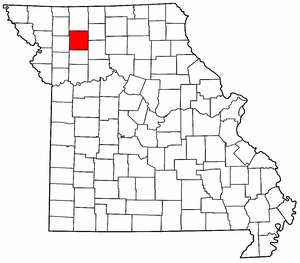 Missouri Map showing Daviess County