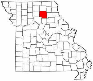 Missouri Map showing Macon County