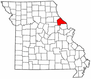 Missouri Map showing Pike County