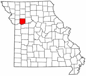 Missouri Map showing Ray County