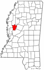 Mississippi Map showing Humphreys County