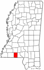 Mississippi Map showing Pike County