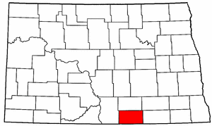 North Dakota Map showing McIntosh County