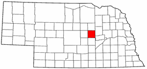 Nebraska Map showing Greeley County