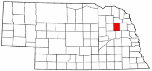 Nebraska Map showing Stanton County