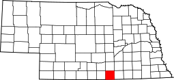 Nebraska Map showing Webster County