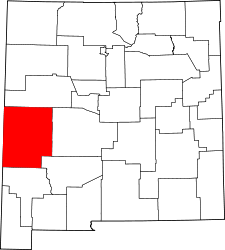New Mexico Map showing Catron County