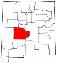 New Mexico Map showing Socorro County