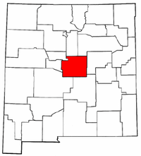 New Mexico Map showing Torrance County