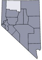 Nevada Map showing Humboldt County
