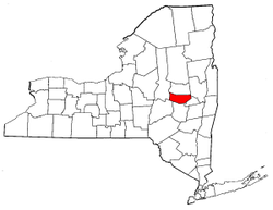 New York Map showing Montgomery County