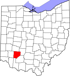 Ohio Map showing Clinton County
