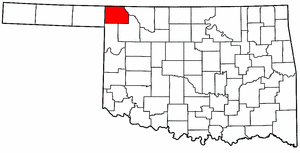 OKLAHOMA Map showing Harper County