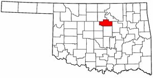 OKLAHOMA Map showing Payne County