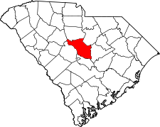 South Carolina Map showing Richland County