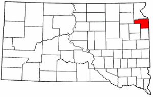South Dakota Map showing Grant County