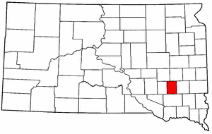 South Dakota Map showing Hanson County