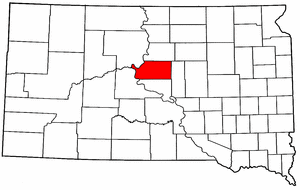 South Dakota Map showing Sully County
