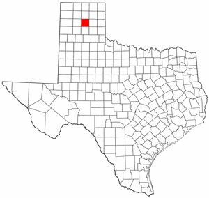 Texas Map showing Carson County