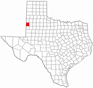 Texas Map showing Cochran County
