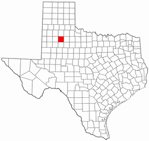 Texas Map showing Crosby County