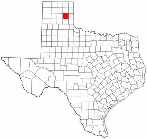 Texas Map showing Gray County