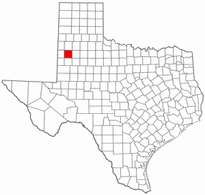 Texas Map showing Hockley County