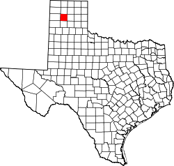 Texas Map showing Potter County