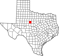 Texas Map showing Taylor County