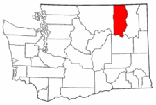 Washington Map showing Ferry County