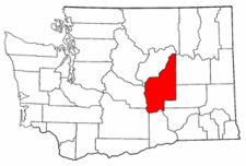 Washington Map showing Grant County