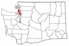 Washington Map showing Island County