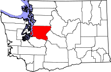 Washington Map showing King County