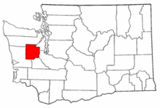 Washington Map showing Mason County