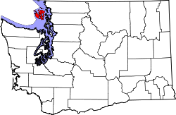 Washington Map showing San Juan County