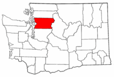 Washington Map showing Snohomish County