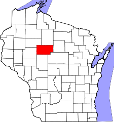 Wisconsin Map showing Taylor County